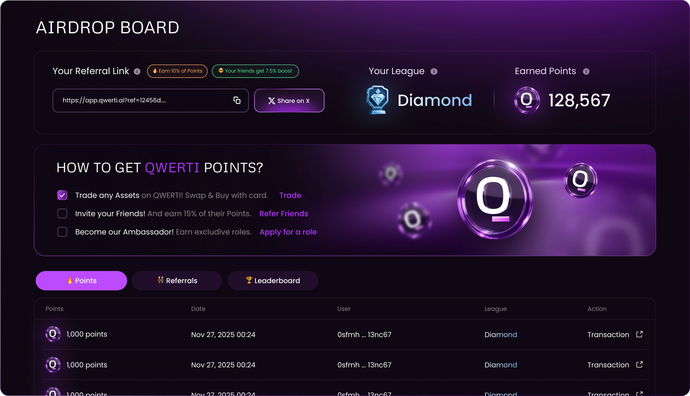 Airdrop Points